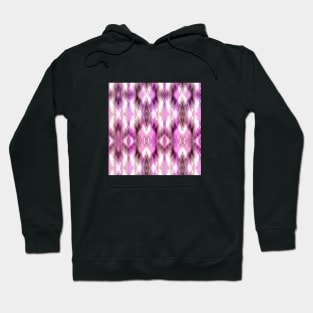 Feathered Pink and Purple Pattern Hoodie